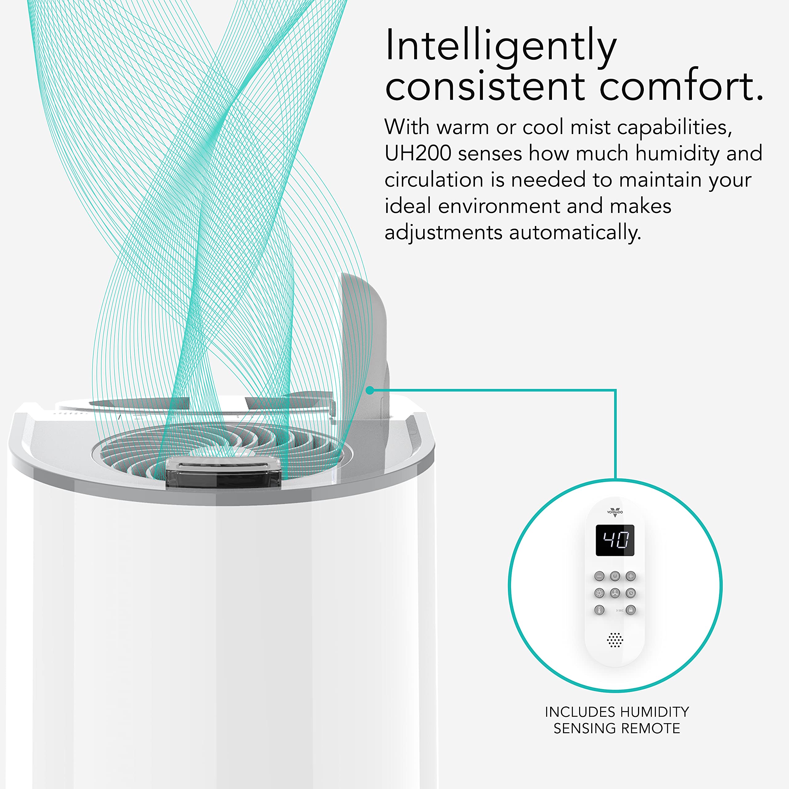 UH200 Ultrasonic Warm or Cool Mist Humidifier - Image 7