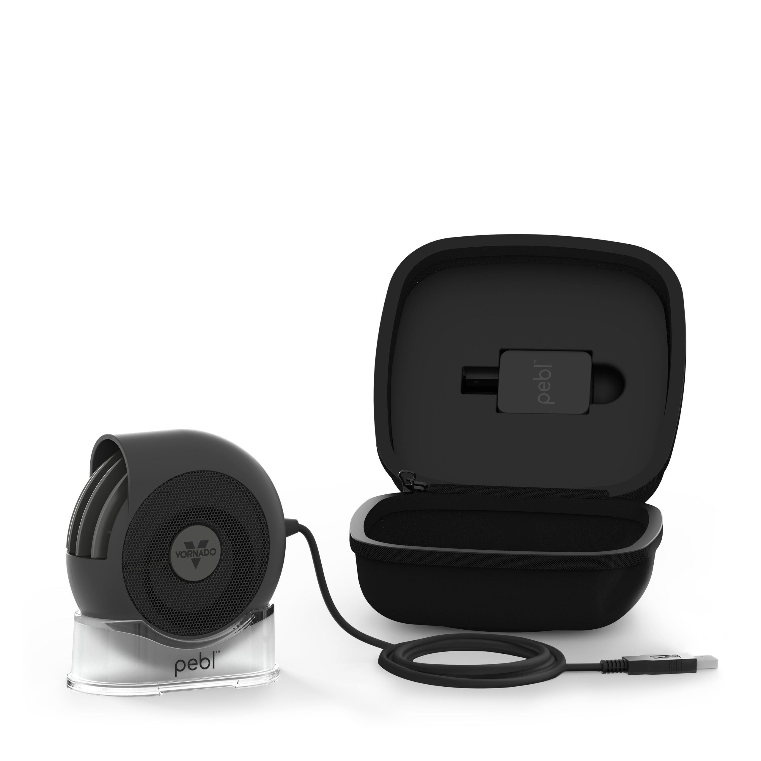 PEBL PAK Portable Desk Fan with Carry Case