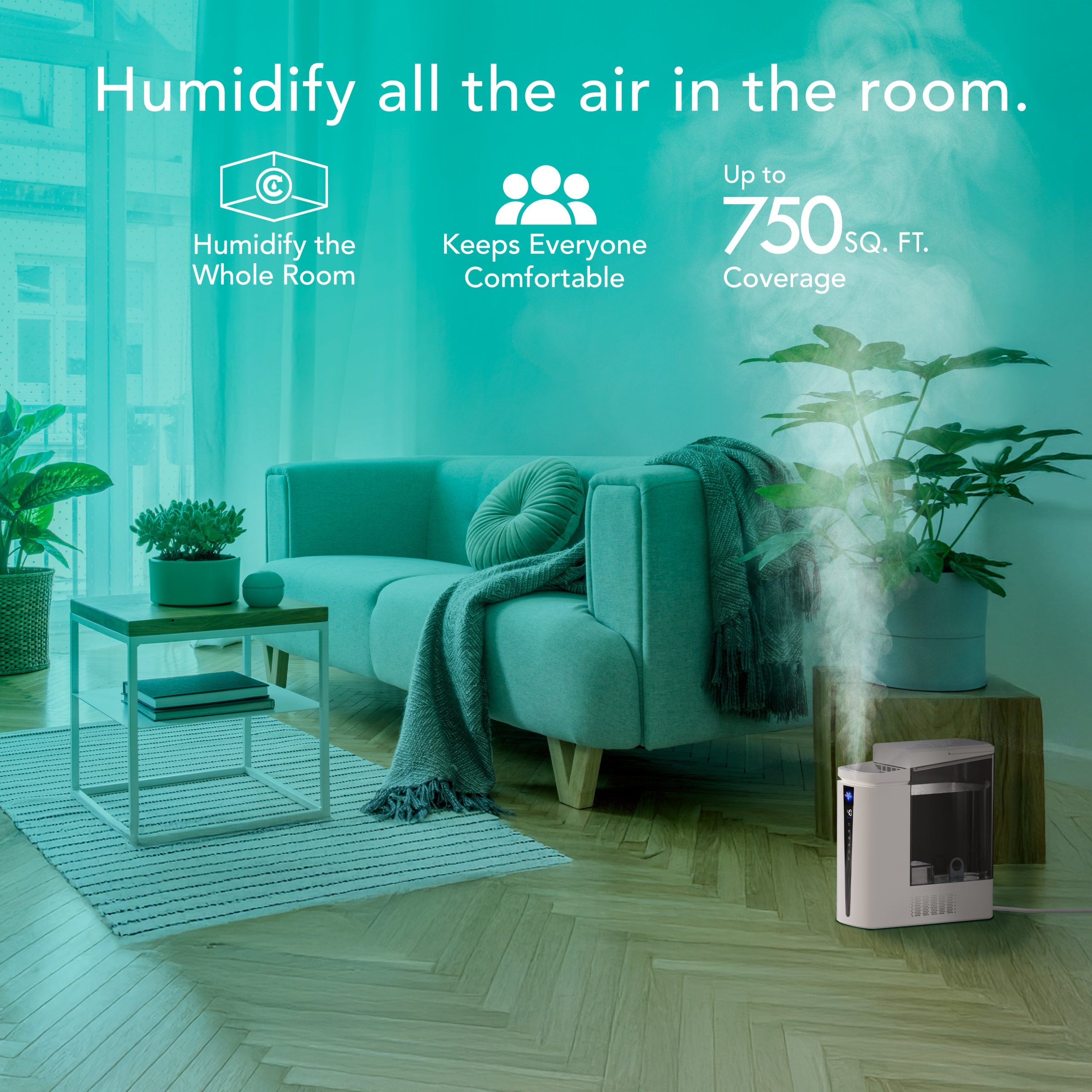 MISTIC 8 Top-Fill Ultrasonic Whole Room Humidifier - Image 8