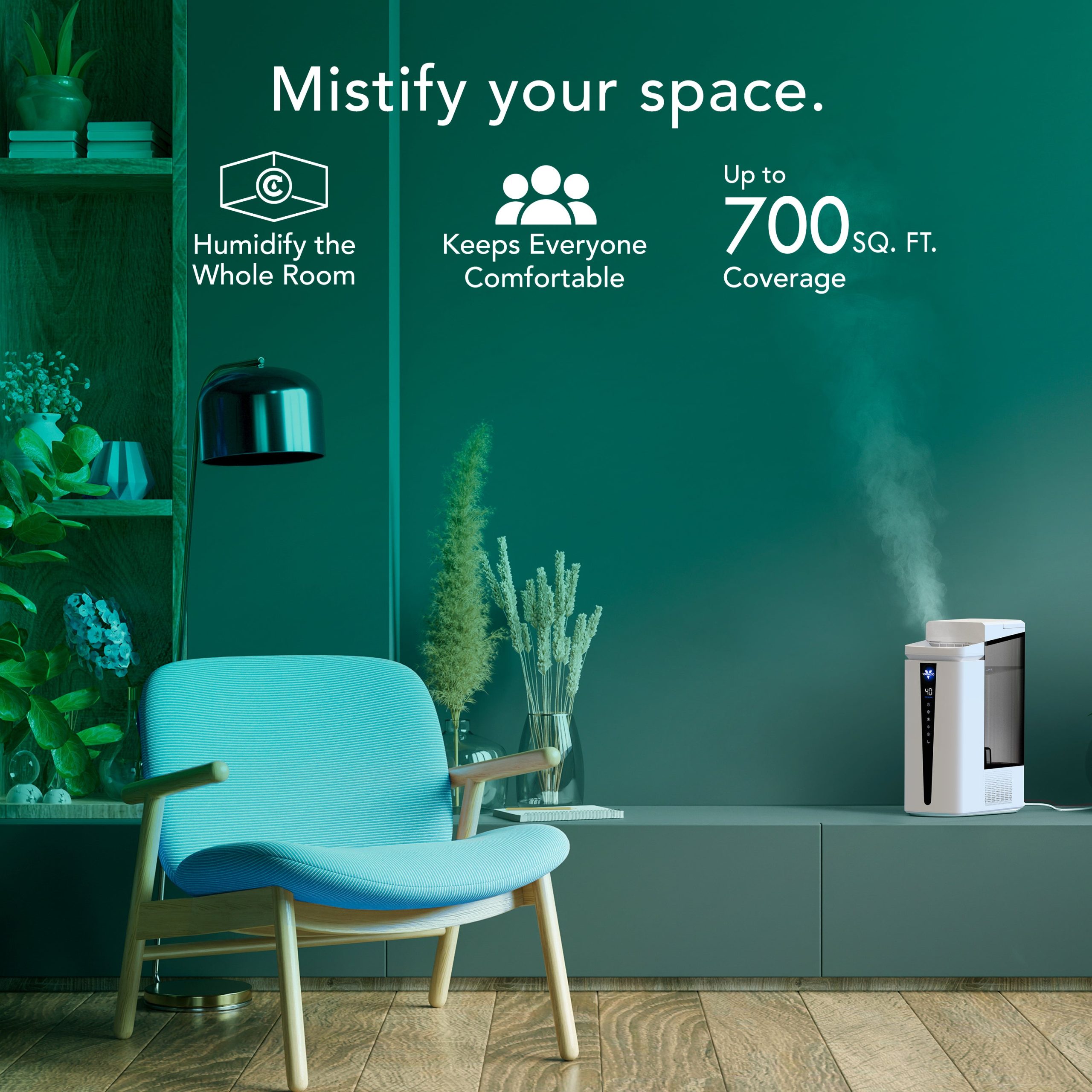 MISTIC 6 Top-Fill Ultrasonic Whole Room Humidifier - Image 8