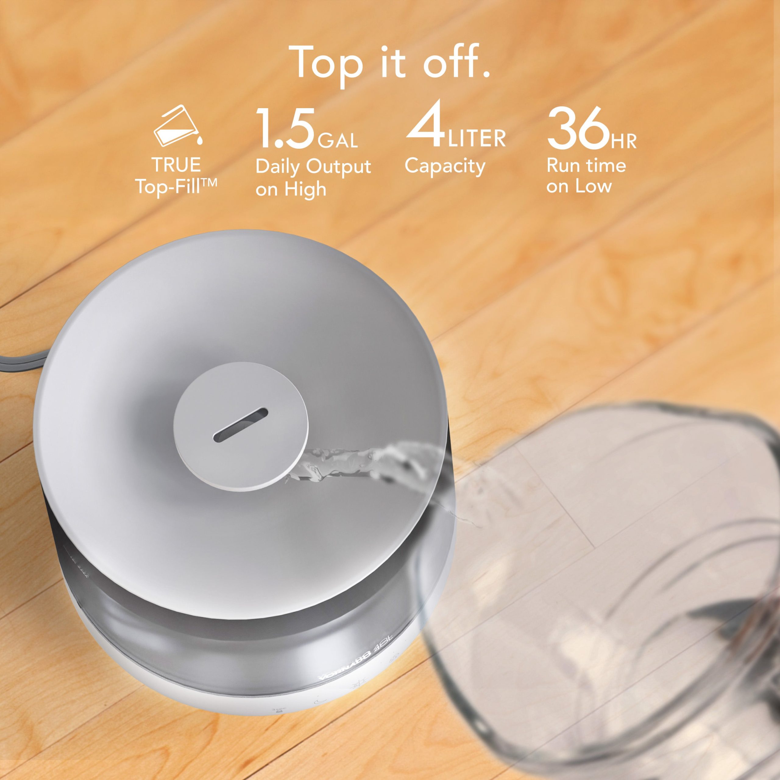 MISTIC 4 Top-Fill Ultrasonic Whole Room Humidifier - Image 6